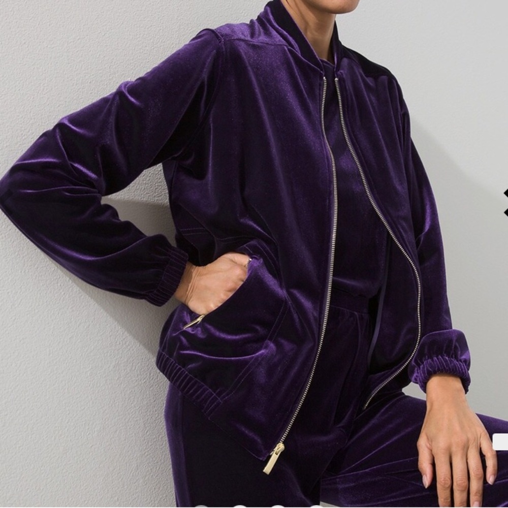 Chico’s Purple Velvet Ladies Jacket